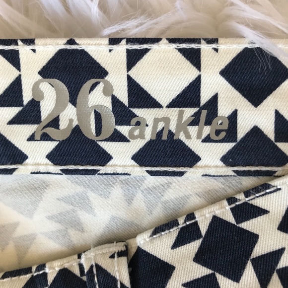 J. Crew Geometric Print Toothpick Ankle Jeans - Picture 4 of 8